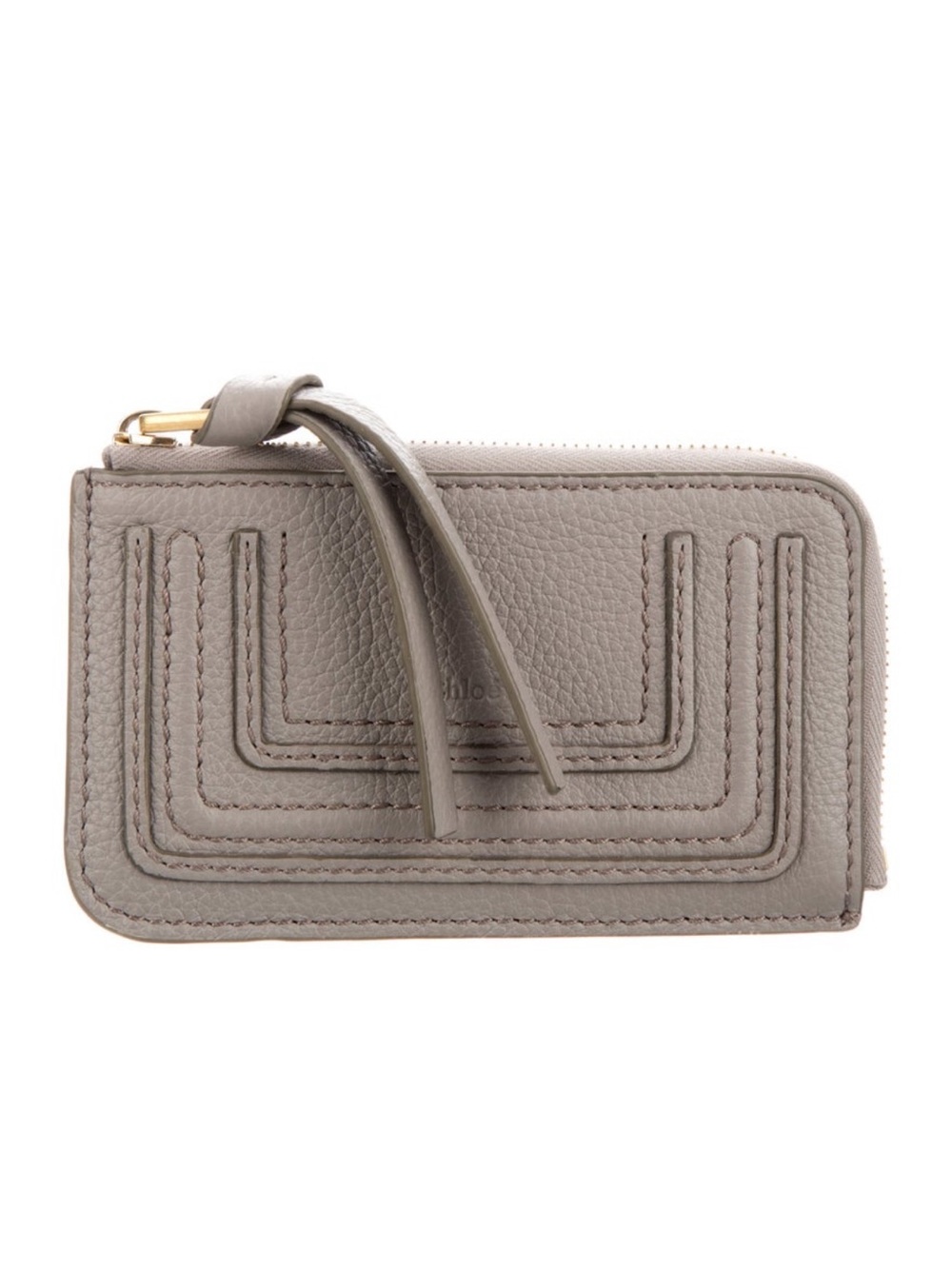 chloé marcie gray cardholder